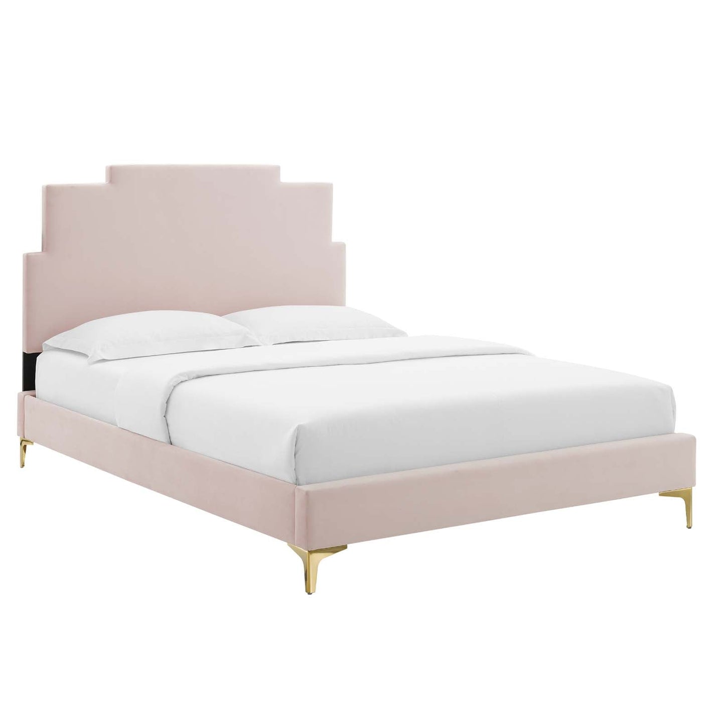 Lindsey Performance Velvet Twin Platform Bed By Modway | Beds |