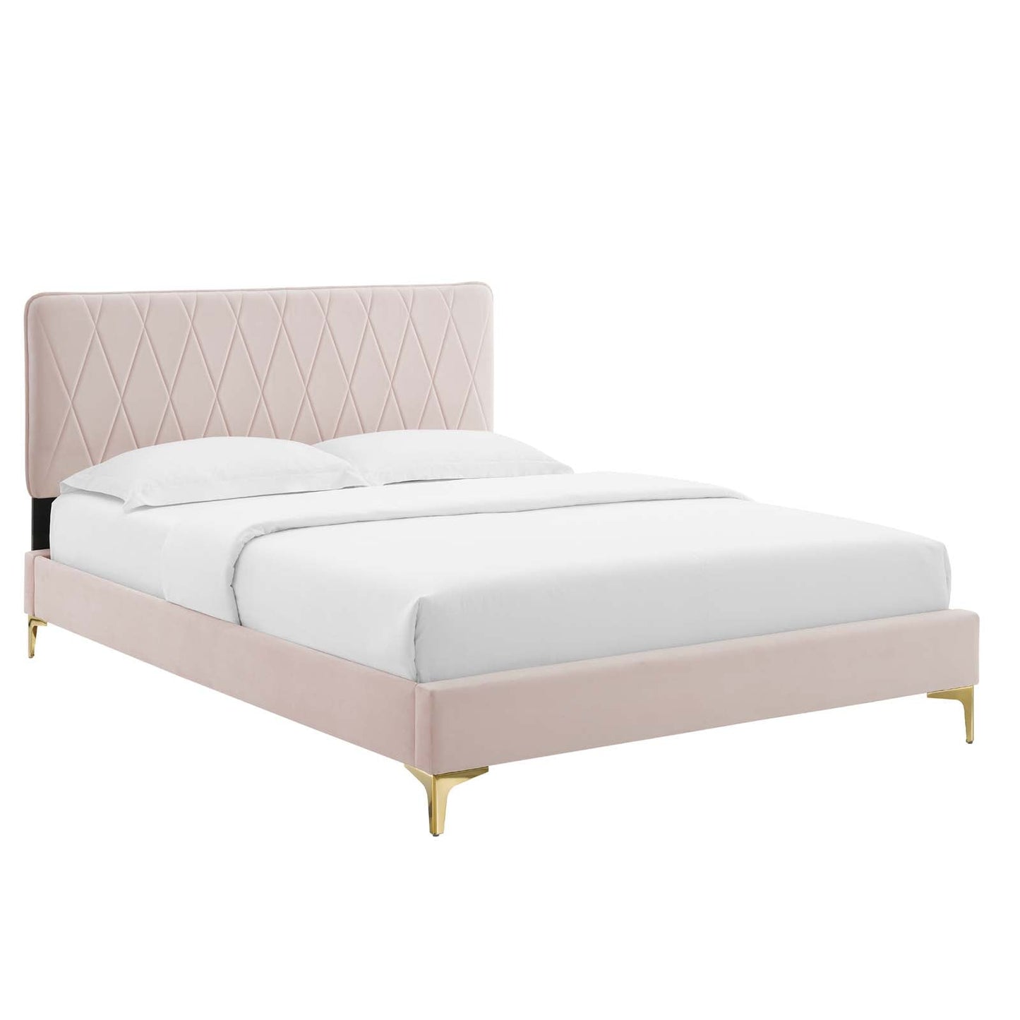 Modway Phillipa Performance Velvet Twin Platform Bed | Beds | Modishstore-6