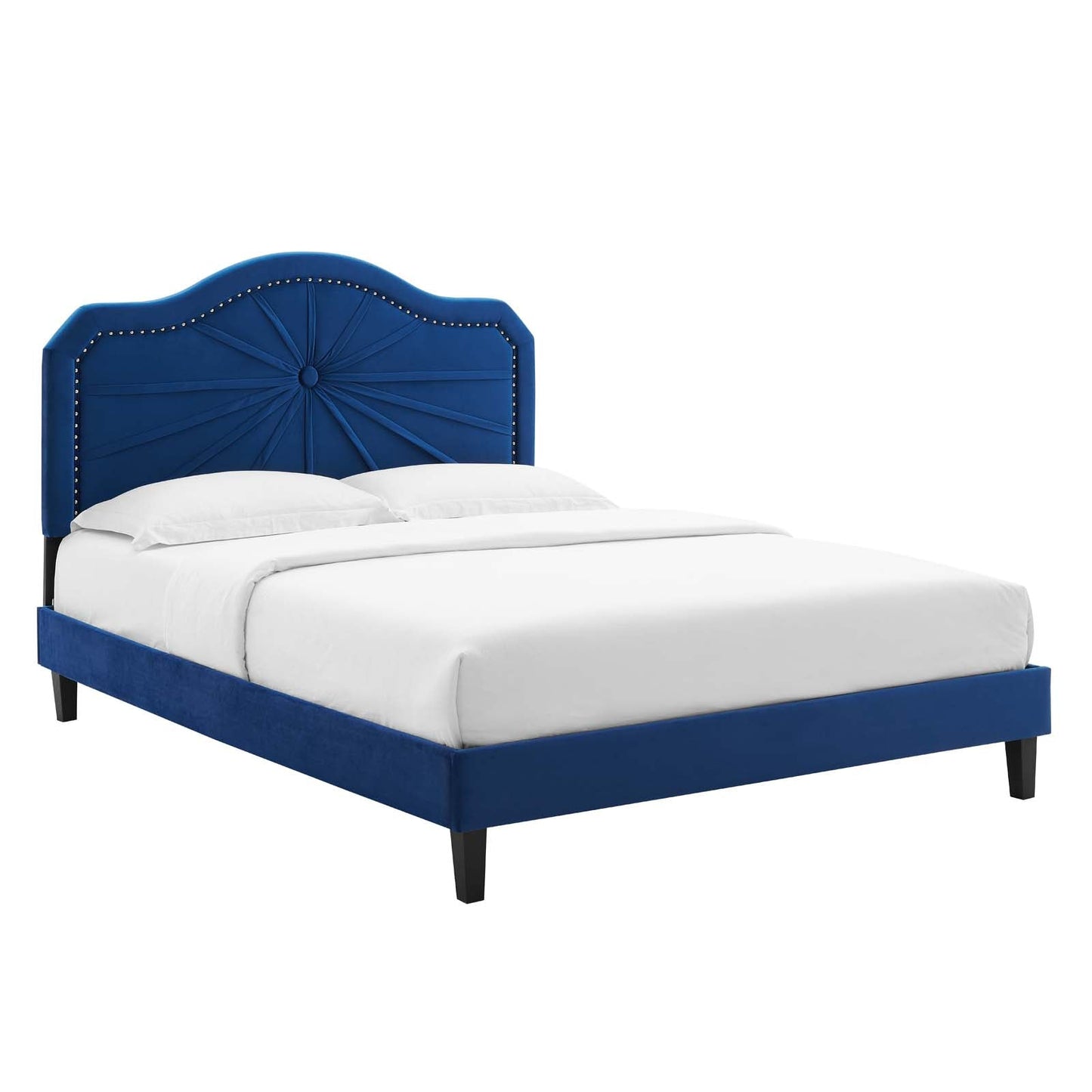 Modway Portia Performance Velvet King Platform Bed | Beds | Modishstore-5