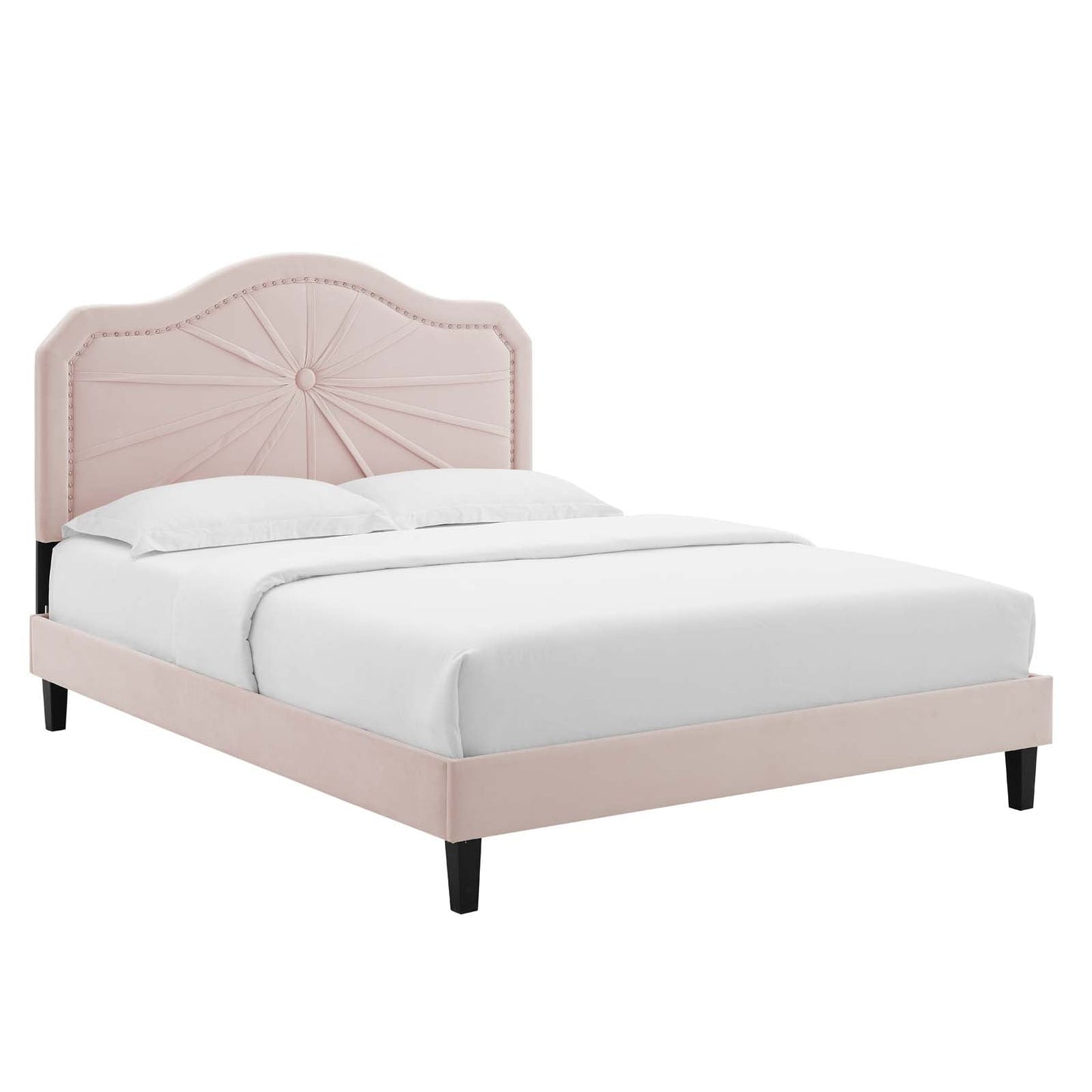 Modway Portia Performance Velvet King Platform Bed | Beds | Modishstore-6