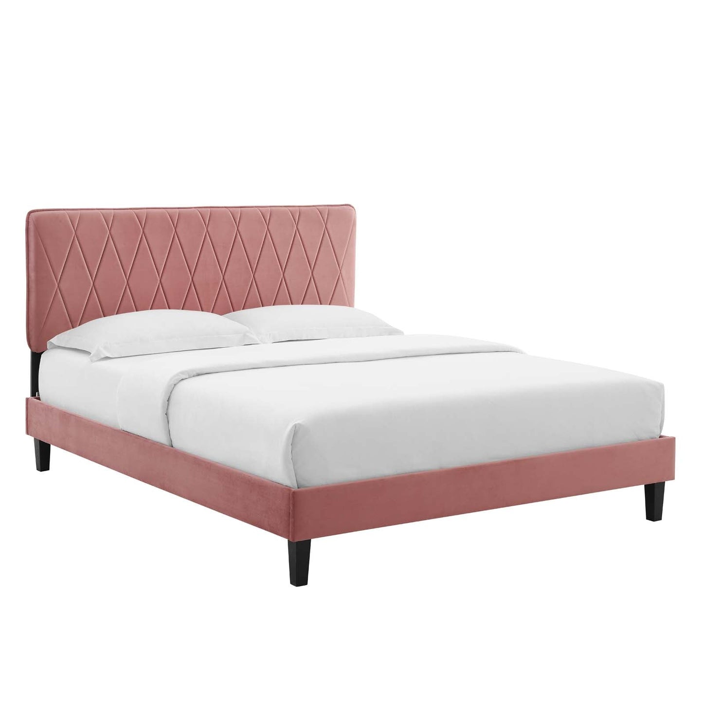 Modway Phillipa Performance Velvet Full Platform Bed | Beds | Modishstore-2
