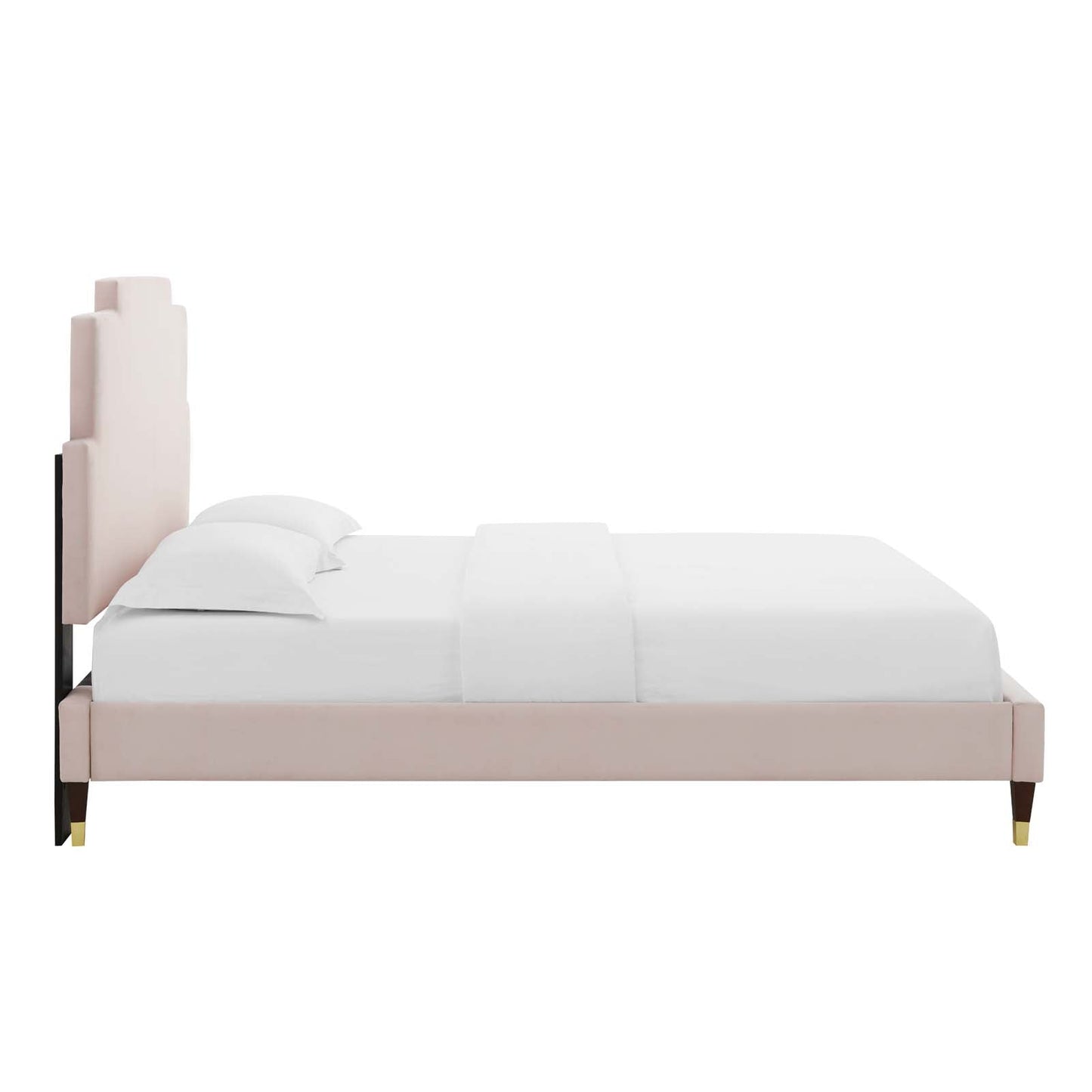 Lindsey Performance Velvet King Platform Bed By Modway - MOD-6926 | Beds |
