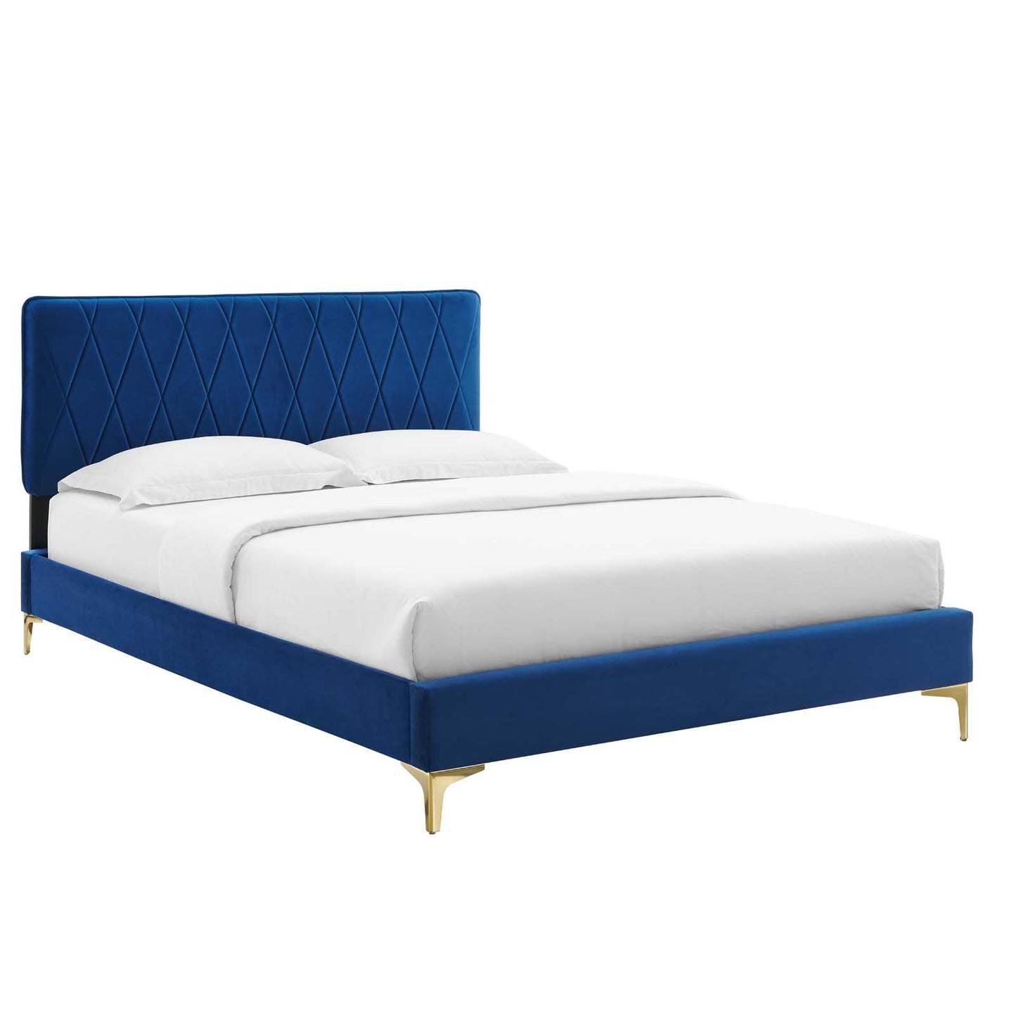Modway Phillipa Performance Velvet King Platform Bed | Beds | Modishstore-5