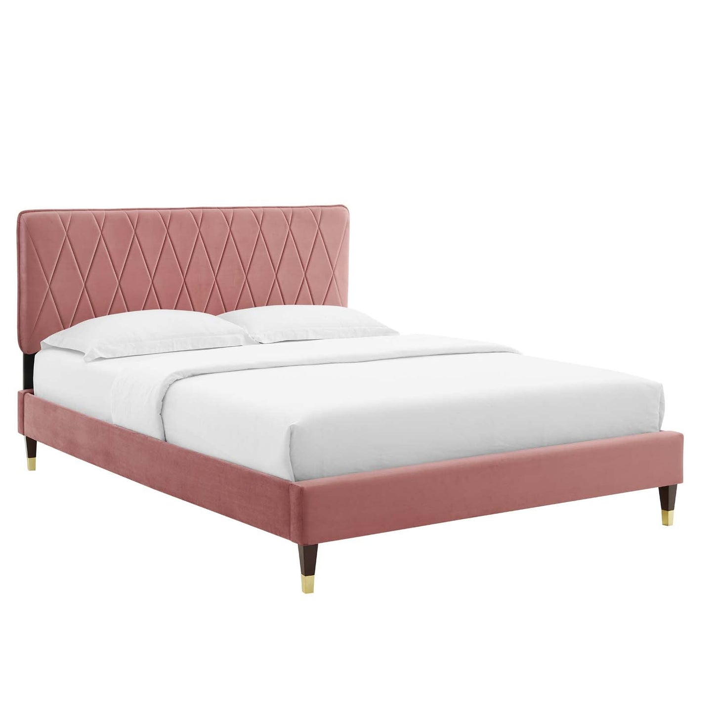 Modway Phillipa Performance Velvet King Platform Bed | Beds | Modishstore-2