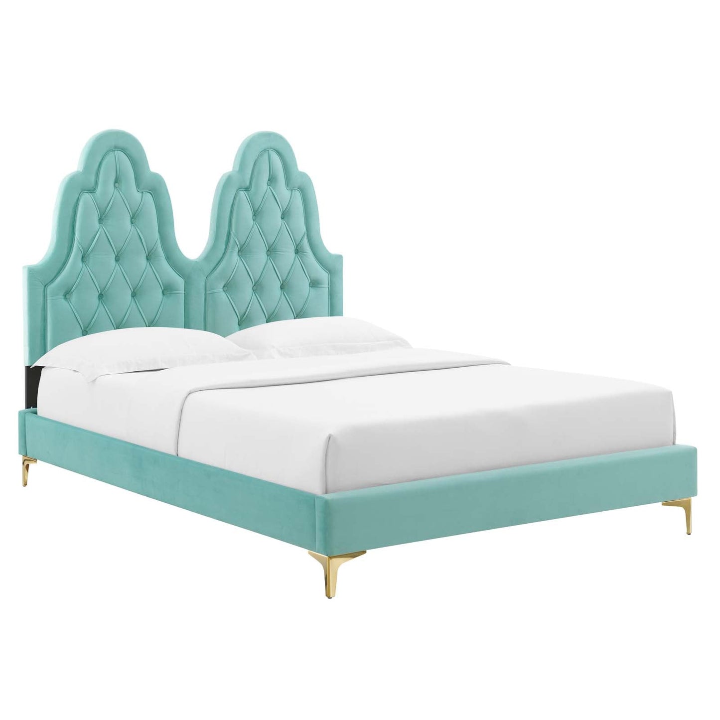 Modway Alexandria Tufted Performance Velvet Twin Platform Bed | Beds |