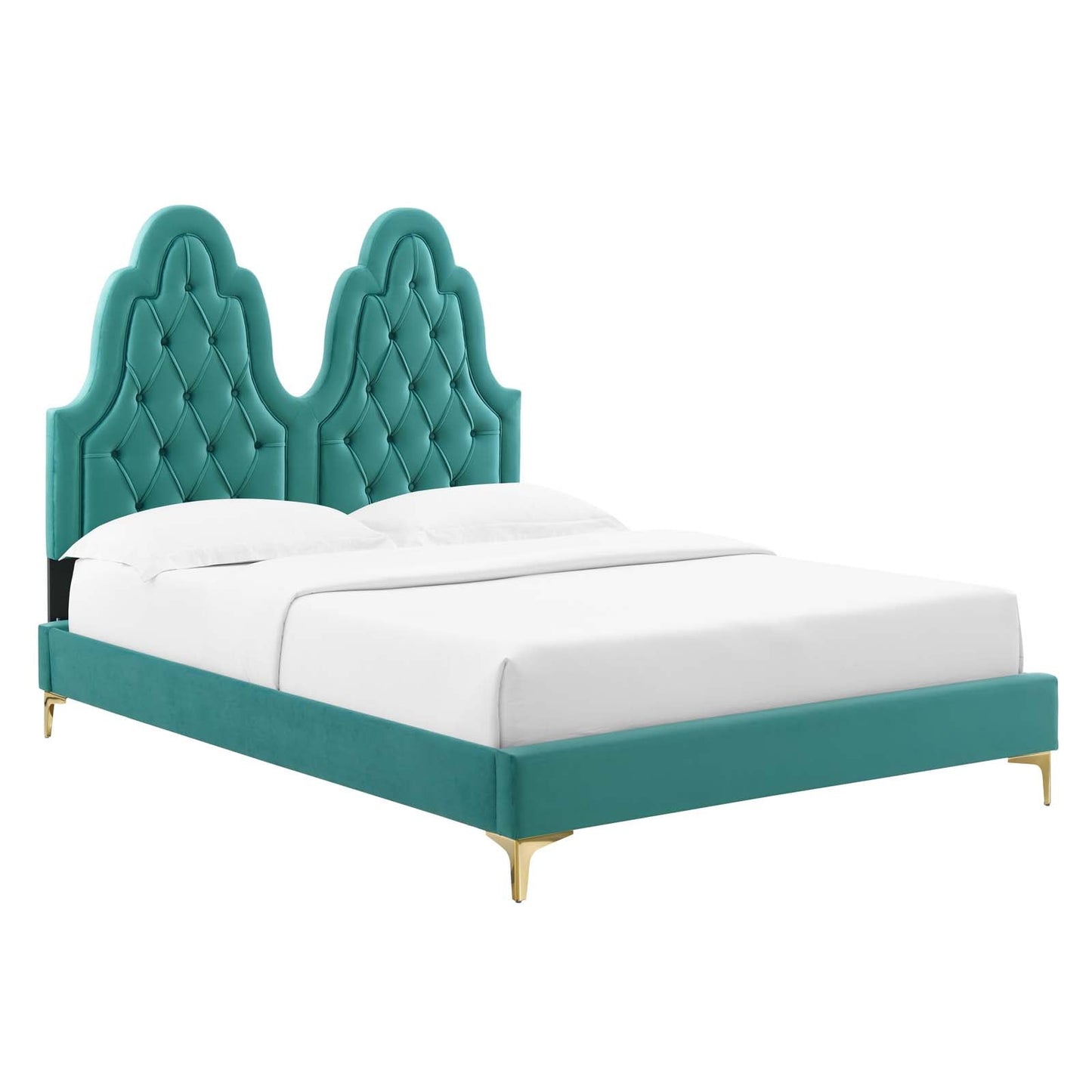 Modway Alexandria Tufted Performance Velvet Twin Platform Bed | Beds |