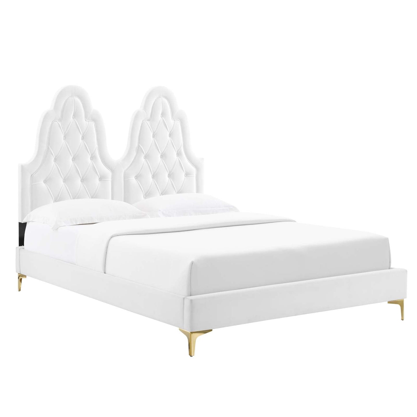 Modway Alexandria Tufted Performance Velvet Twin Platform Bed | Beds |