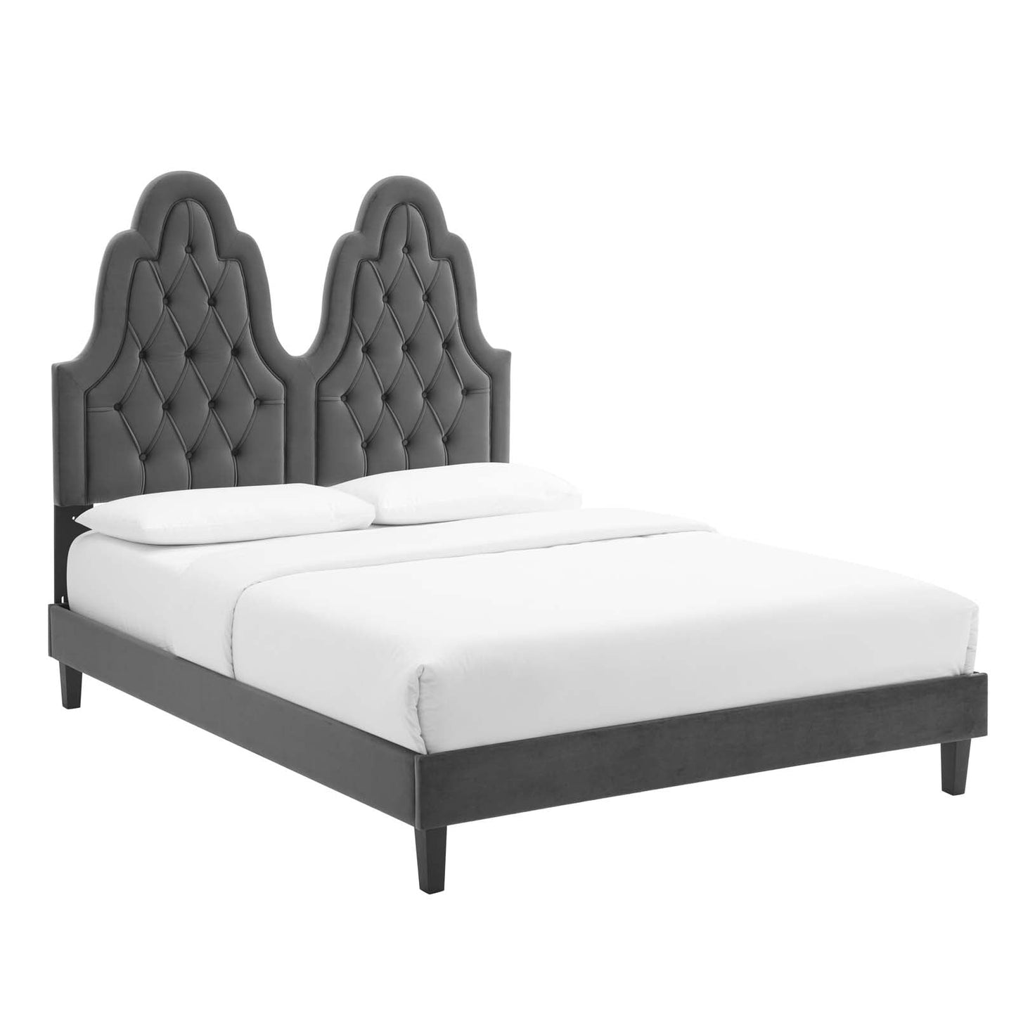 Modway Alexandria Tufted Performance Velvet Full Platform Bed | Beds