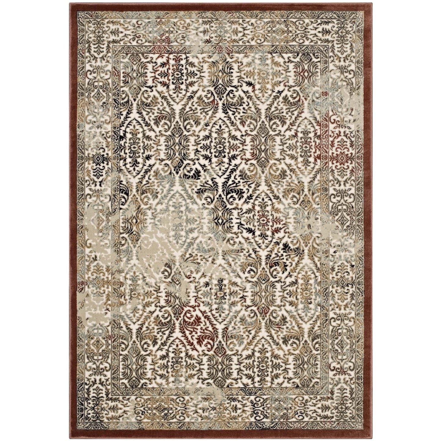 Modway Hester Ornate Turkish 5x8 Vintage Area Rug | Rugs