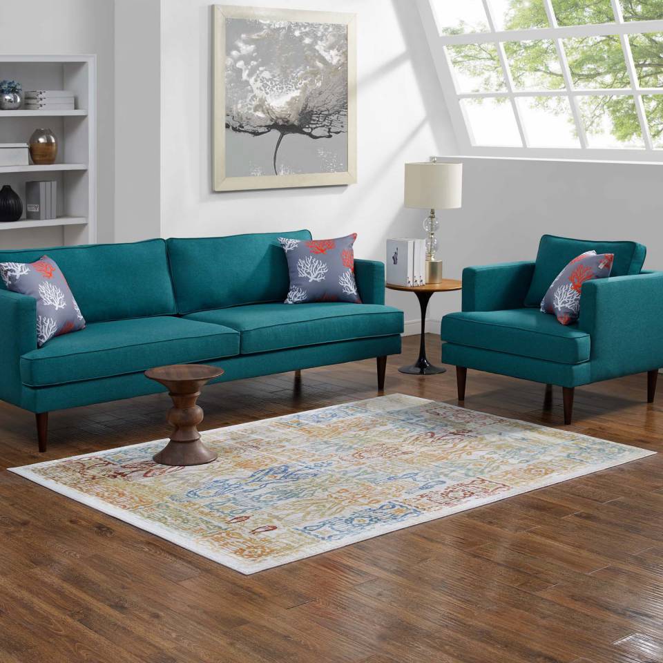 Modway Solimar Distressed Southwestern Aztec 8x10 Area Rug | Rugs | Modishstore