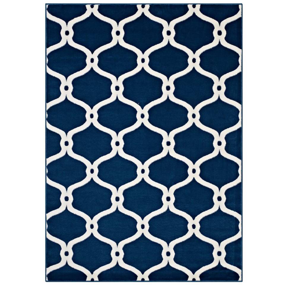 Modway Beltara Chain Link Transitional Trellis 8x10 Area Rug | Rugs |