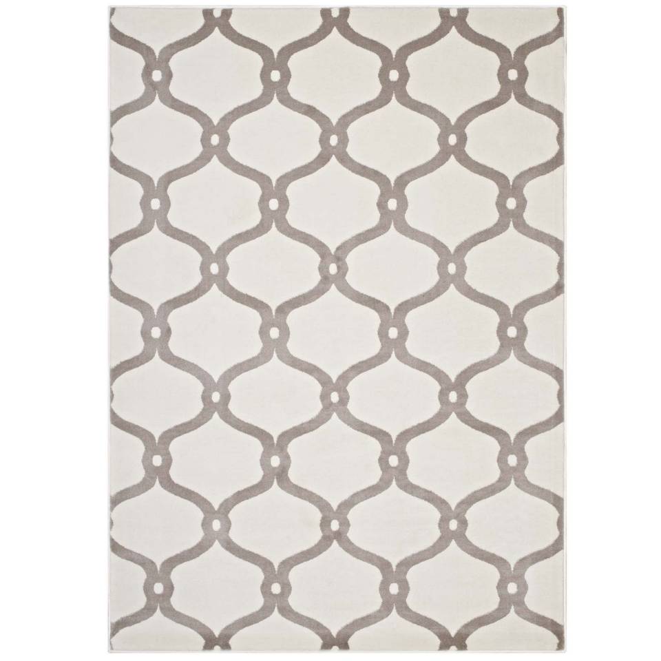 Modway Beltara Chain Link Transitional Trellis 8x10 Area Rug | Rugs |