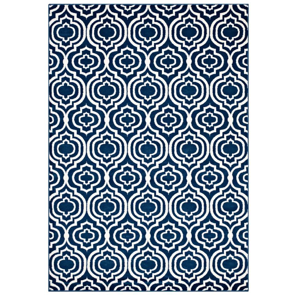 Modway Frame Transitional Moroccan Trellis 8x10 Area Rug | Rugs |