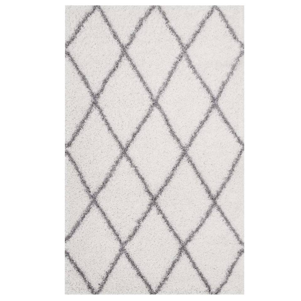 Modway Toryn Diamond Lattice 5x8 Shag Area Rug | Rugs | Modishstore-3