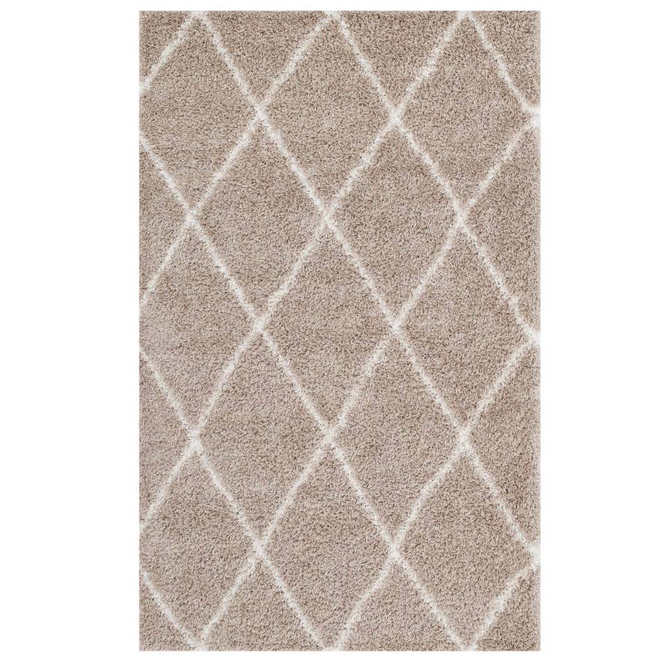 Modway Toryn Diamond Lattice 5x8 Shag Area Rug | Rugs | Modishstore-6