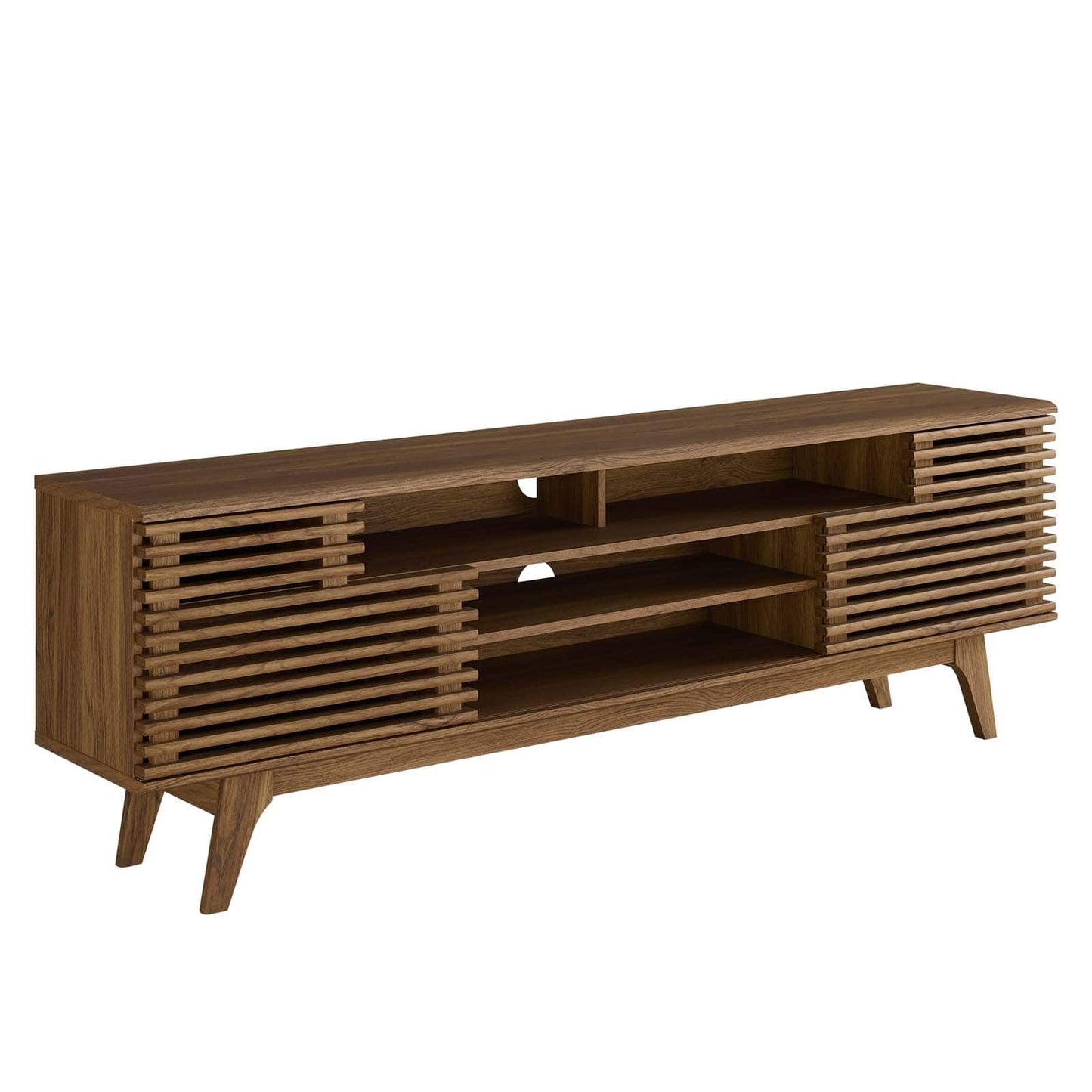 Modway Render 71" Media Console TV Stand in Walnut | TV Stands | Modishstore