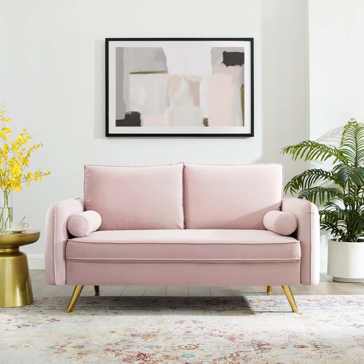 Modway Revive Performance Velvet Loveseat | Loveseats | Modishstore-2