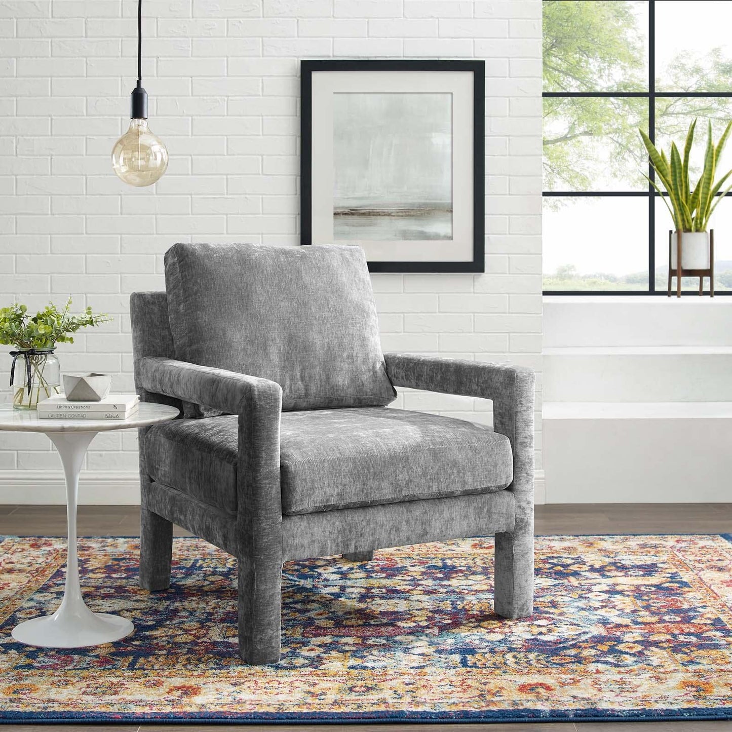 Modway Rehearse Performance Velvet Armchair | Armchairs | Modishstore