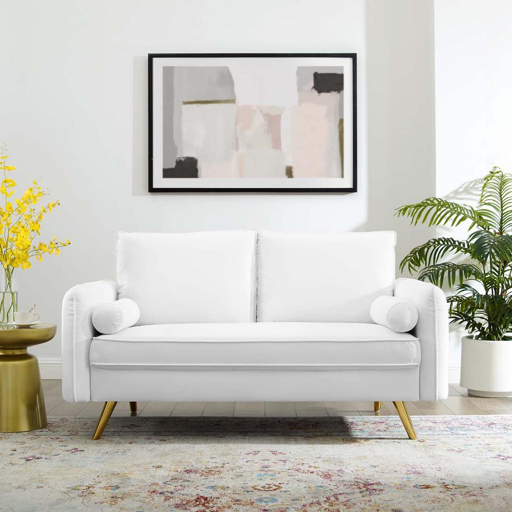 Modway Revive Performance Velvet Loveseat | Loveseats | Modishstore-5