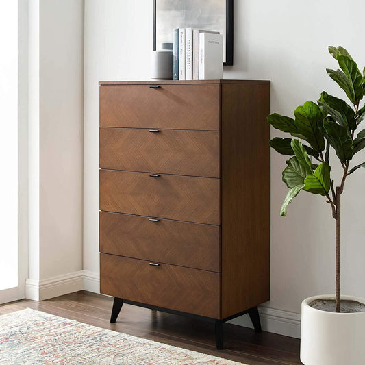 Modway Kali Wood Chest in Walnut | Drawers | Modishstore