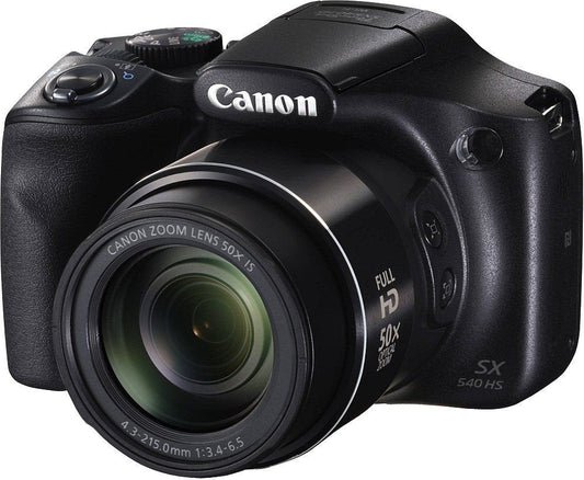 Canon PowerShot SX540HS 20.3MP Digital Camera with 50x Optical Zoom (Black)