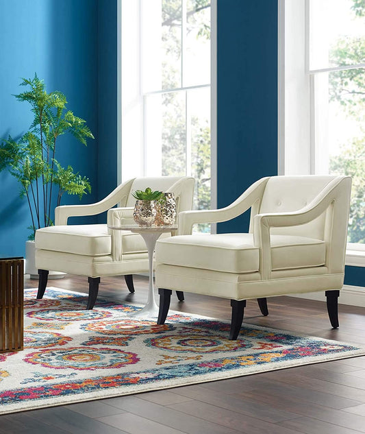 Concur Living Room Set Performance Velvet Set of 2 Modway | Armchairs