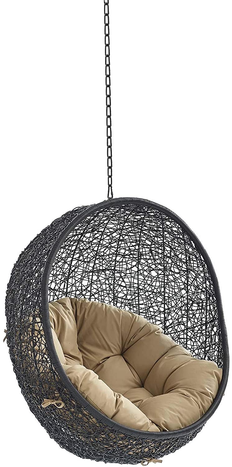 Modway Encase Swing Outdoor Patio Lounge Chair Without Stand | Outdoor Porch Swings | 