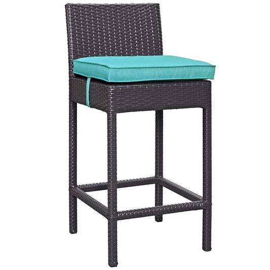 Modway Convene Outdoor Patio Bar Stool | Outdoor Stools & Benches | 