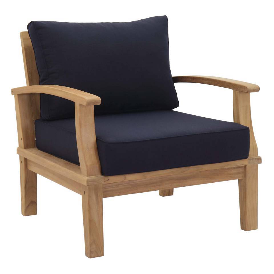 Marina Outdoor Patio Teak Armchair By Modway | Outdoor Chairs | 