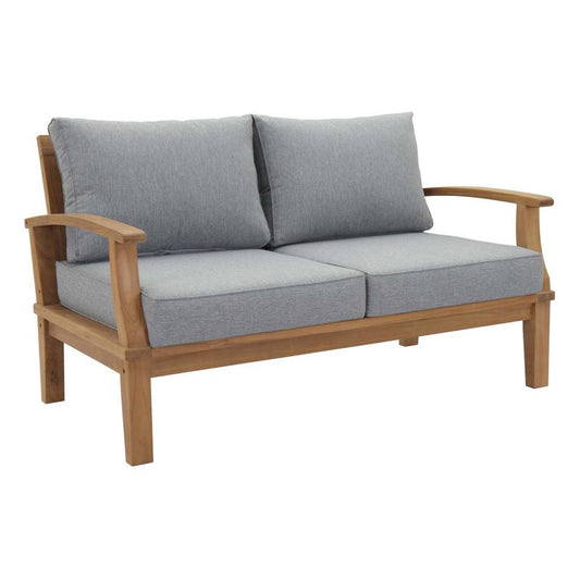 Modway Marina Outdoor Patio Teak Loveseat | Loveseats | Modishstore