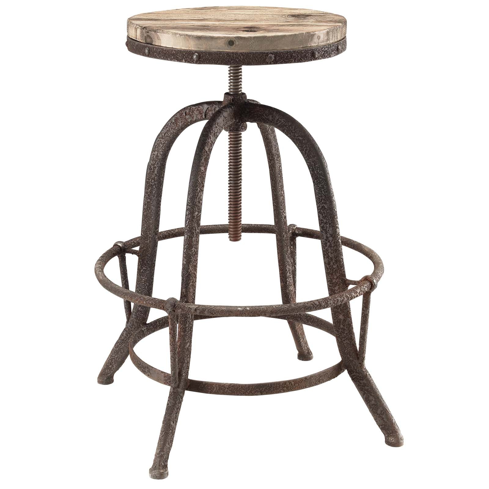 Modway Collect Wood Top Bar Stool | Bar Stools | 