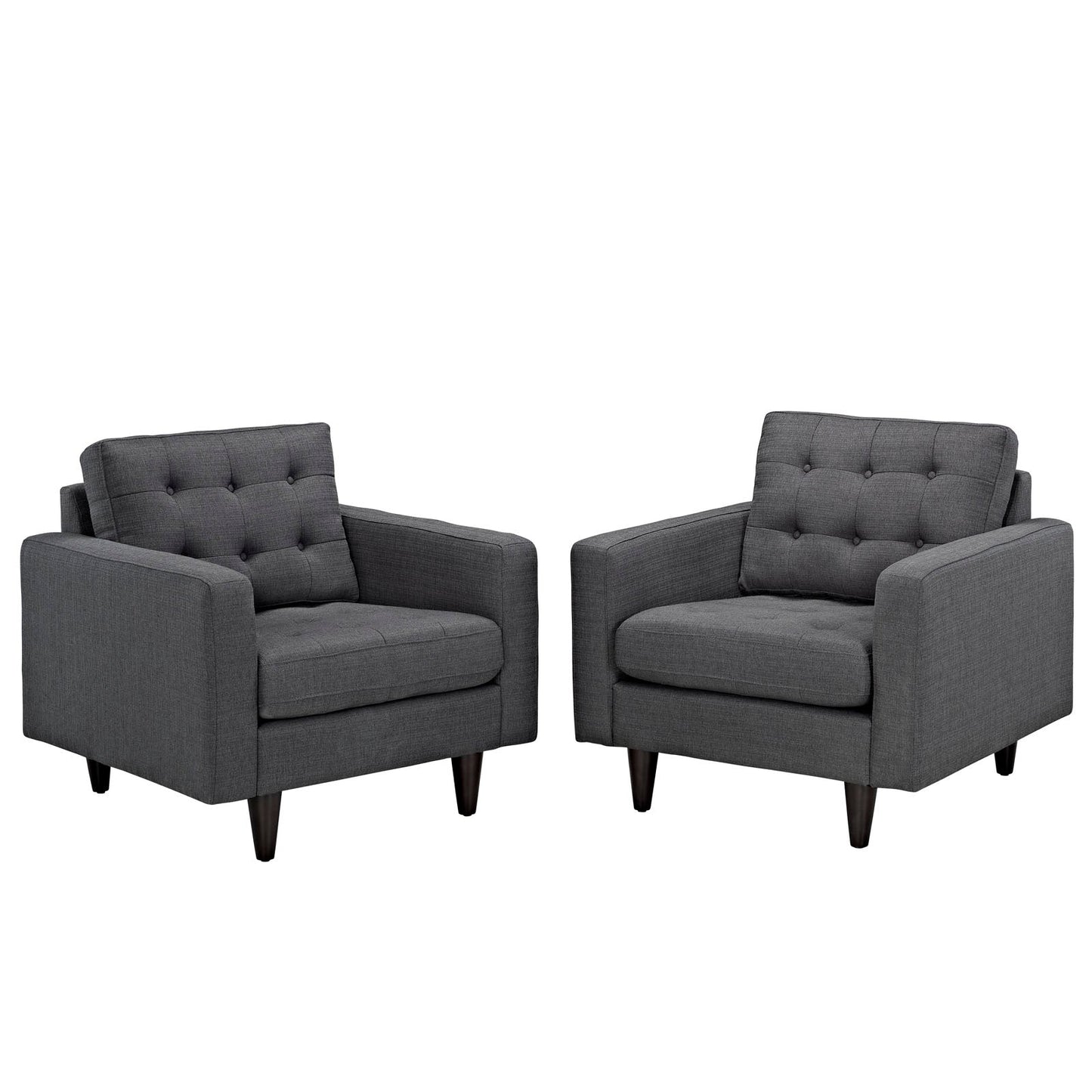 Modway Empress Armchair Upholstered - Set of 2 | Armchairs | 