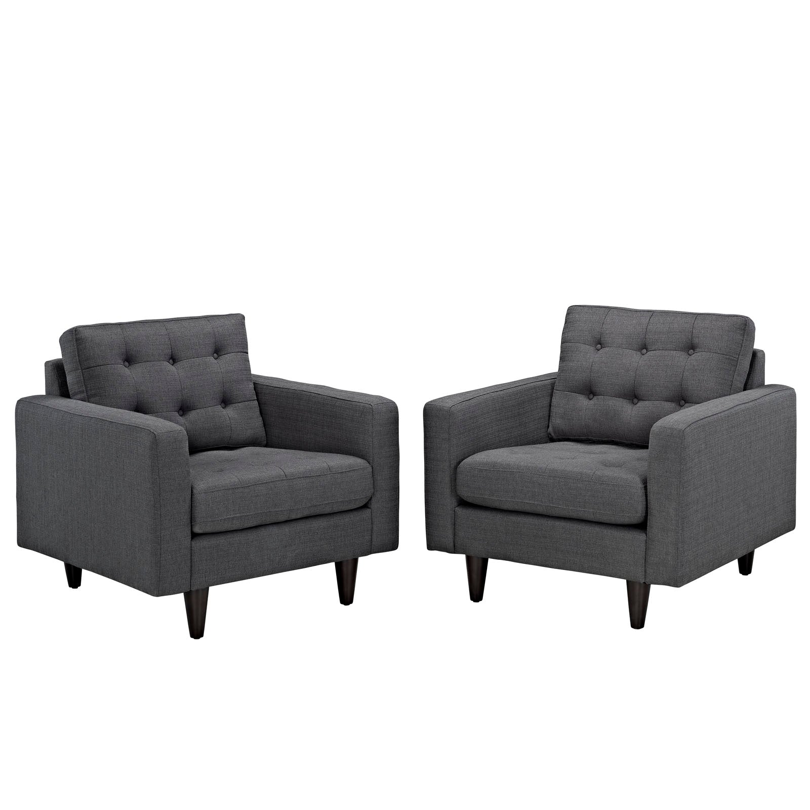 Modway Empress Armchair Upholstered - Set of 2 | Armchairs | 