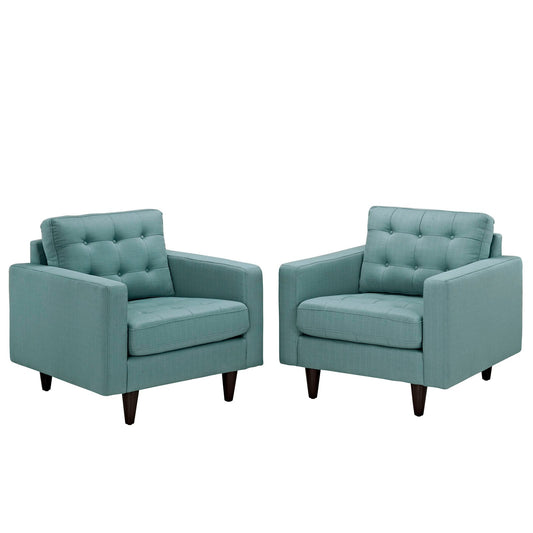 Modway Empress Armchair Upholstered - Set of 2 | Armchairs | 
