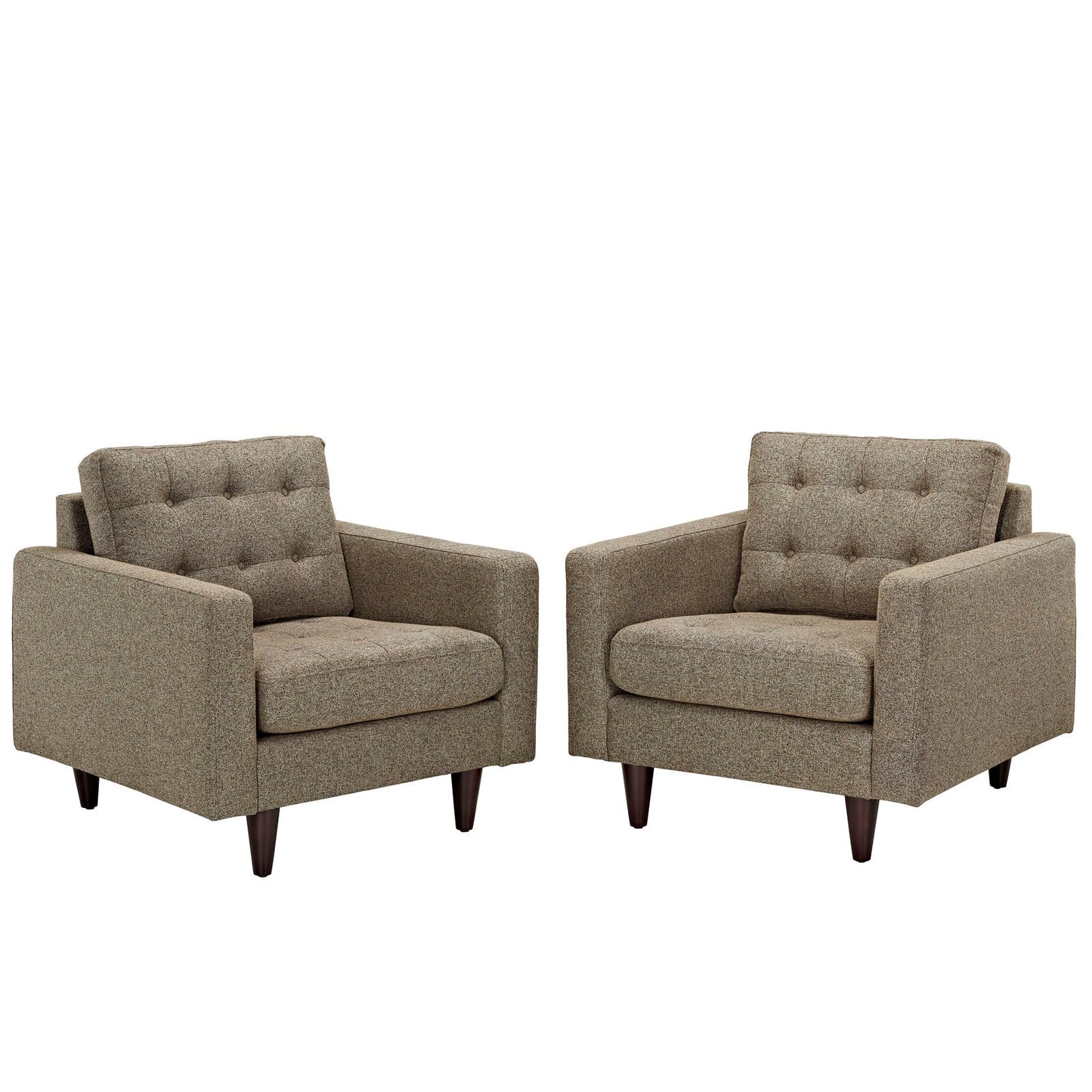 Modway Empress Armchair Upholstered - Set of 2 | Armchairs | 