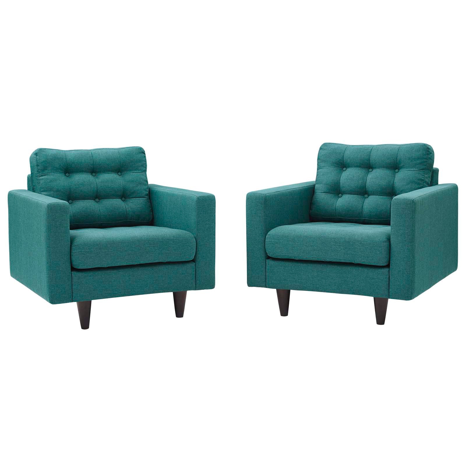 Modway Empress Armchair Upholstered - Set of 2 | Armchairs | 