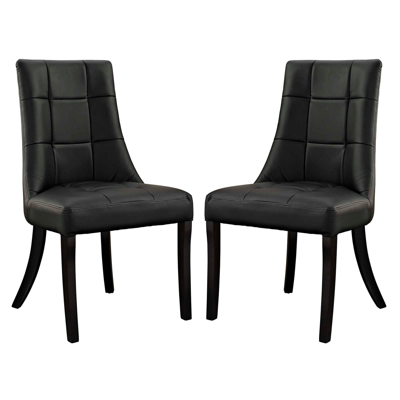 Modway Noblesse Vinyl Dining Chair - Set of 2 | Dining Chairs | Modishstore-9