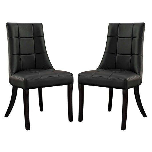 Modway Noblesse Vinyl Dining Chair - Set of 2 | Dining Chairs | Modishstore-9