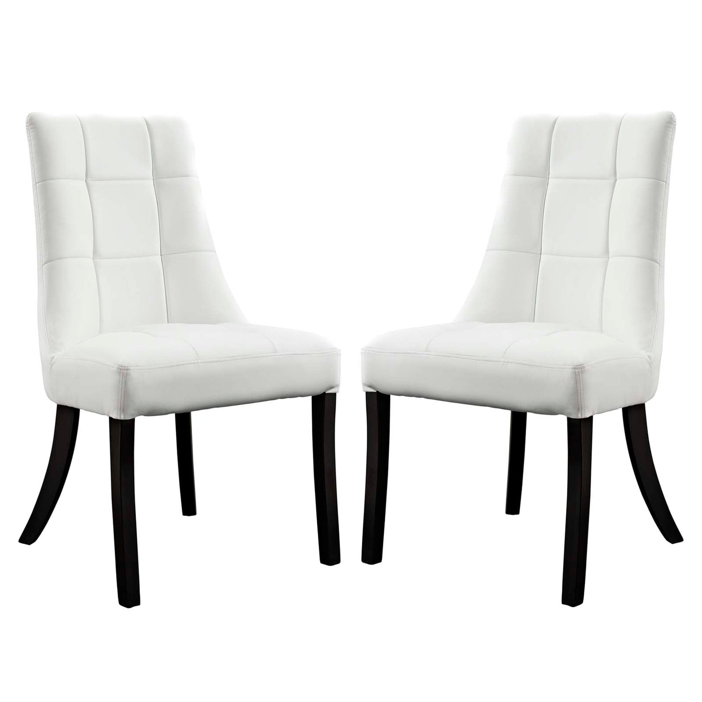 Modway Noblesse Vinyl Dining Chair - Set of 2 - EEI-1298 | Dining Chairs | Modishstore-1