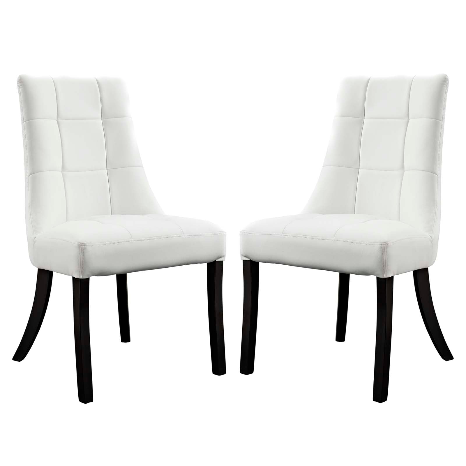 Modway Noblesse Vinyl Dining Chair - Set of 2 - EEI-1298 | Dining Chairs | Modishstore-1