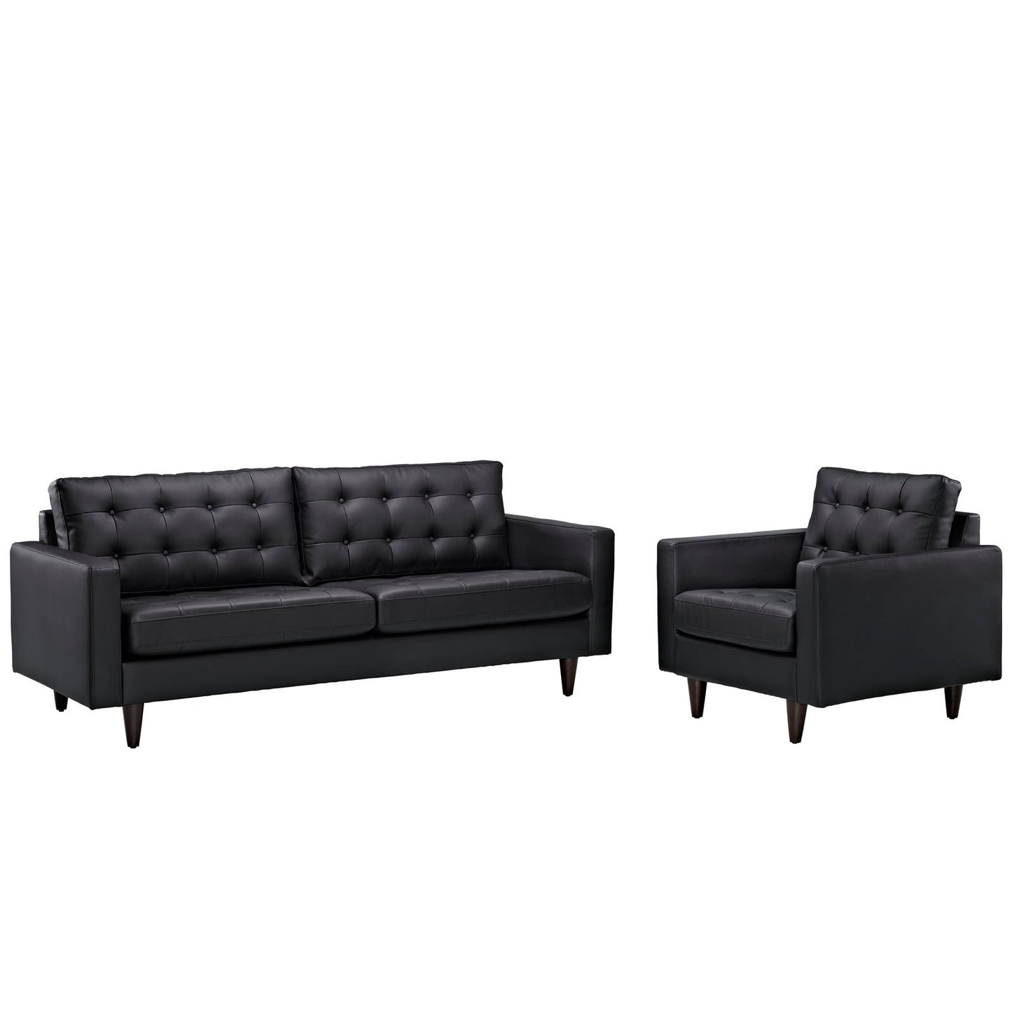 Modway Empress Sofa and Armchair - Set of 2 | Sofas | 