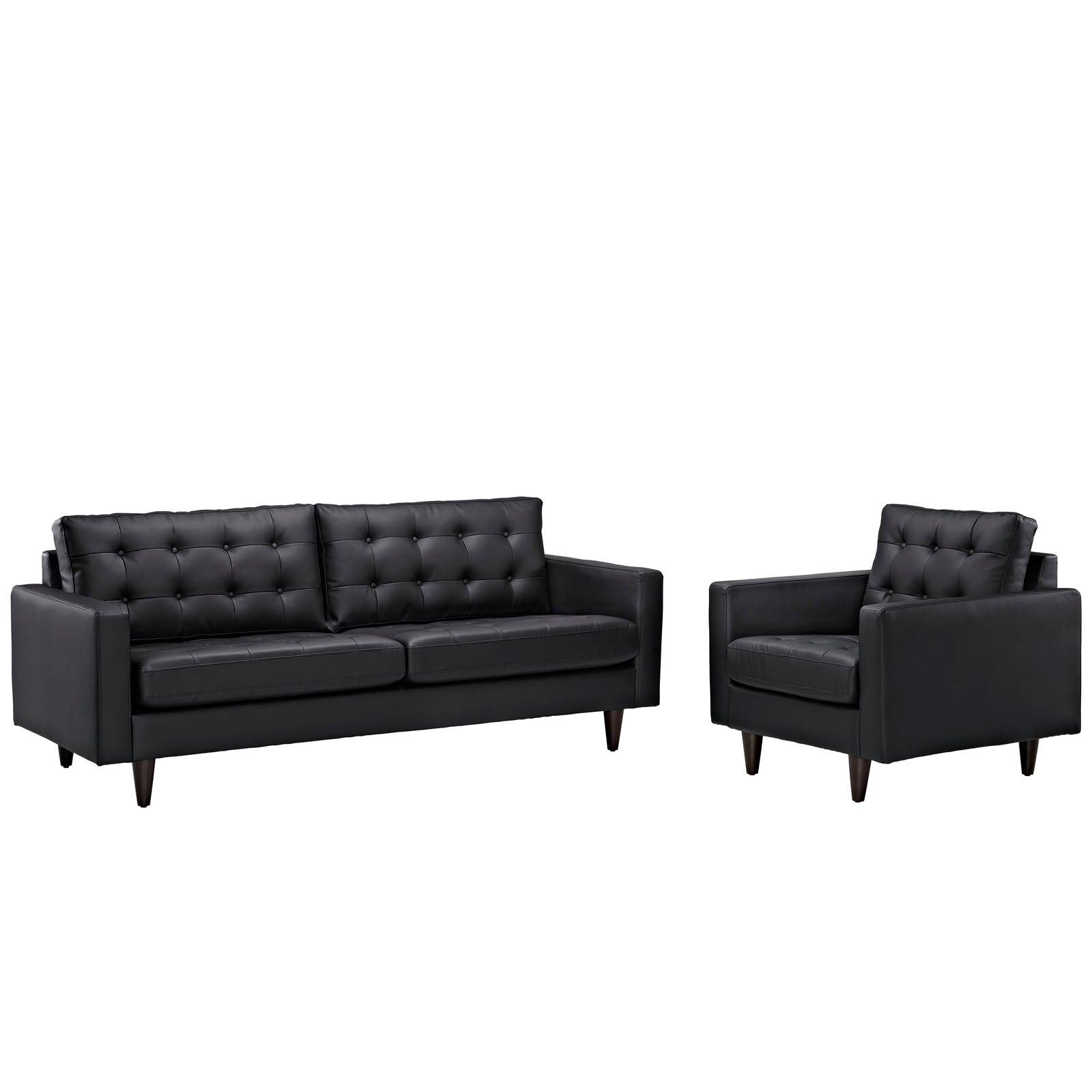 Modway Empress Sofa and Armchair - Set of 2 | Sofas | 