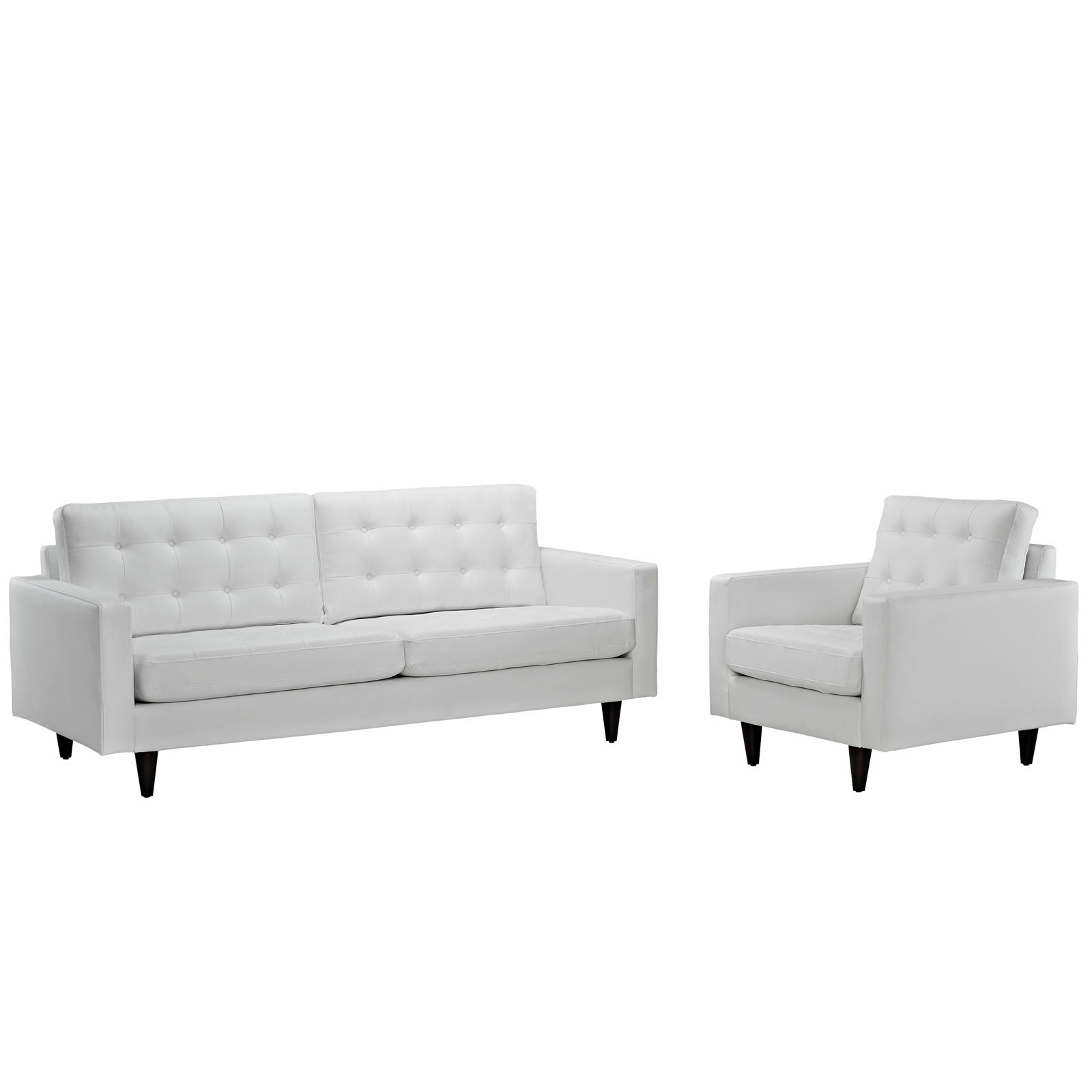 Modway Empress Sofa and Armchair - Set of 2 | Sofas | 