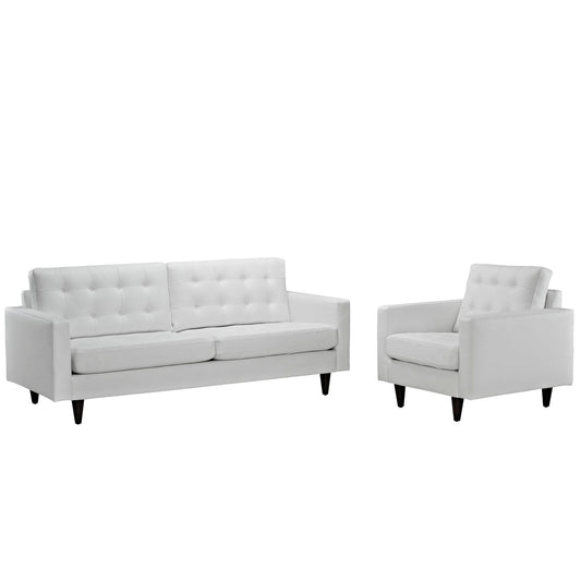 Modway Empress Sofa and Armchair - Set of 2 | Sofas | 