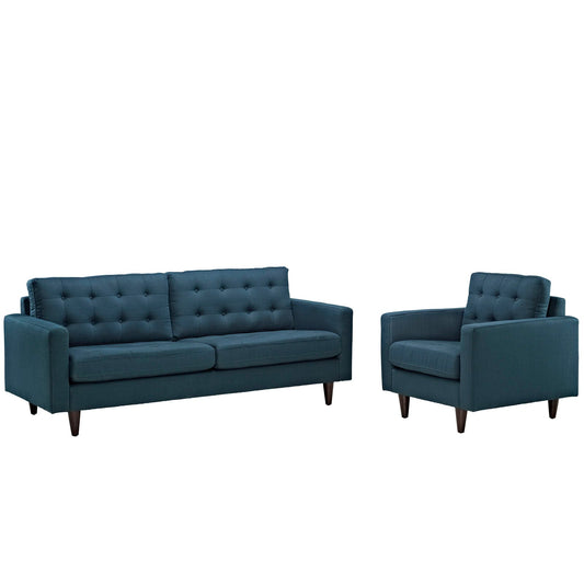 Modway Empress Armchair and Sofa - Set of 2 | Sofas | 