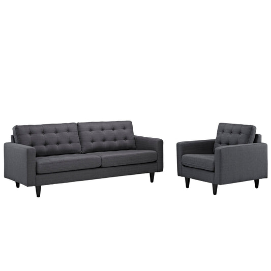 Modway Empress Armchair and Sofa - Set of 2 | Sofas | 