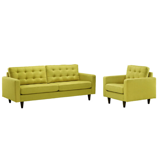 Modway Empress Armchair and Sofa - Set of 2 | Sofas | 