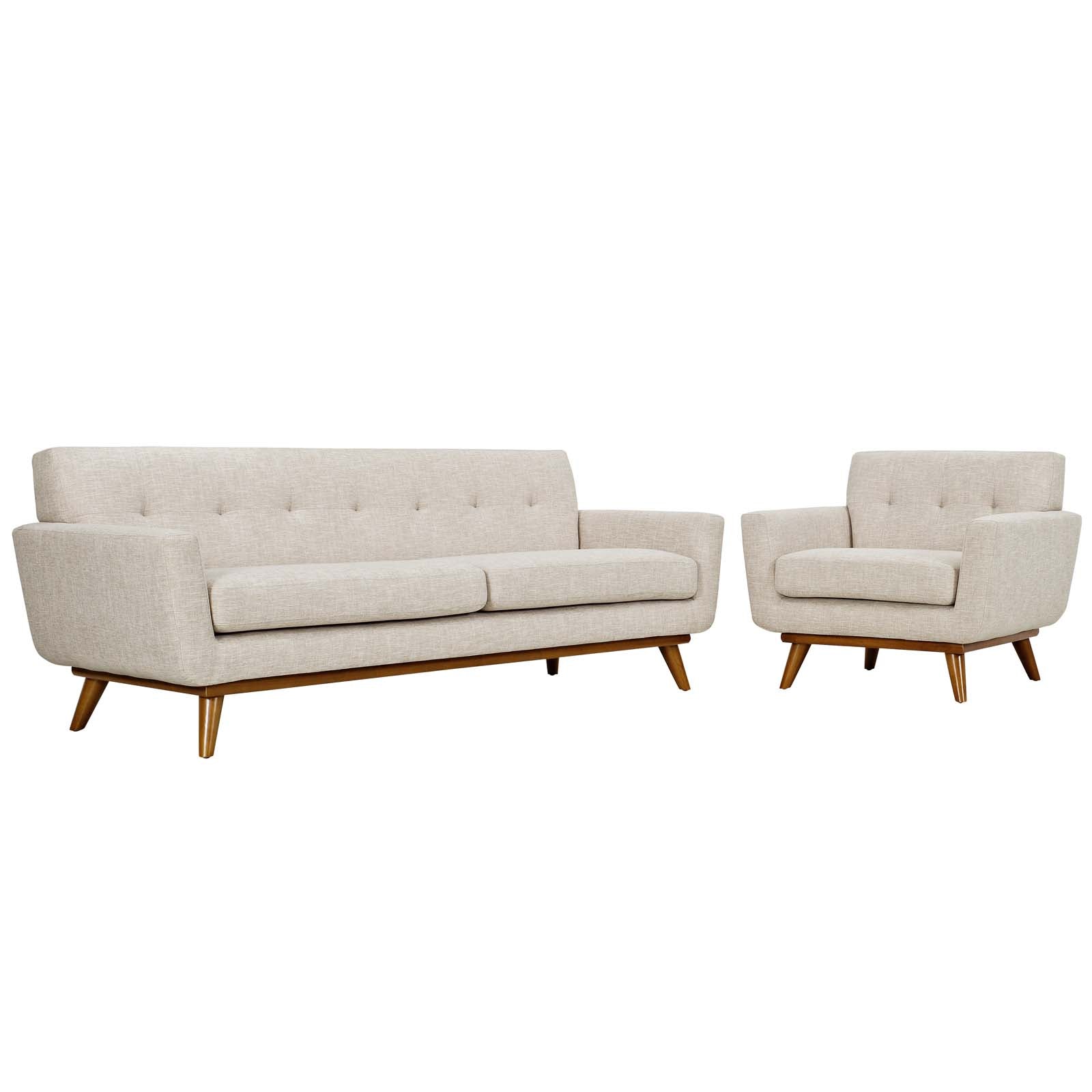 Modway Engage Armchair and Sofa - Set of 2 | Sofas