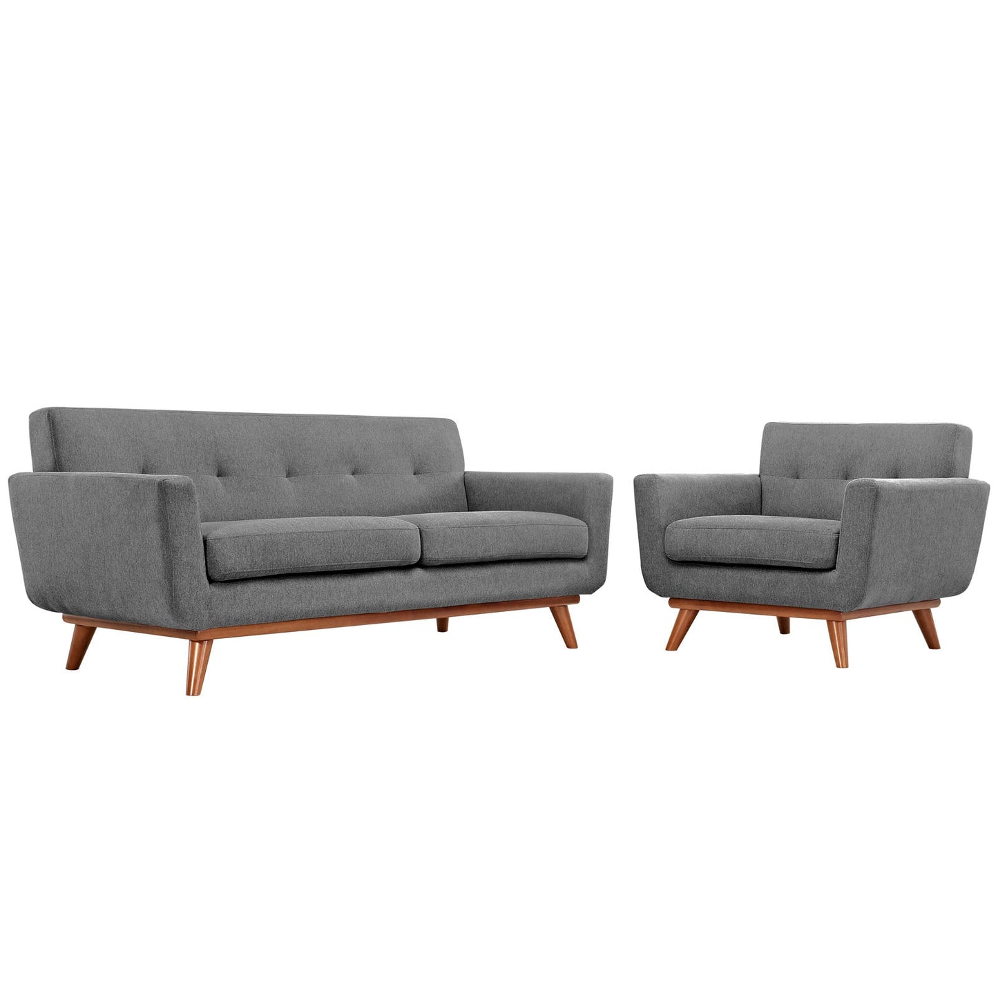 Modway Engage Armchair and Loveseat - Set of 2 - EEI-1346 | Sofa Set | 