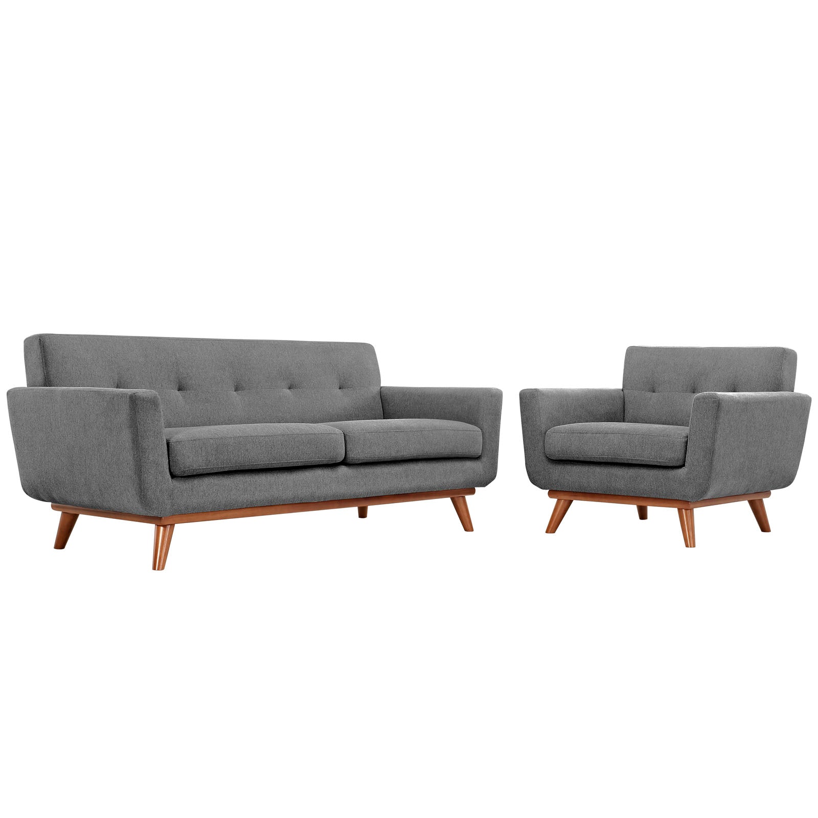 Modway Engage Armchair and Loveseat - Set of 2 - EEI-1346 | Sofa Set | 